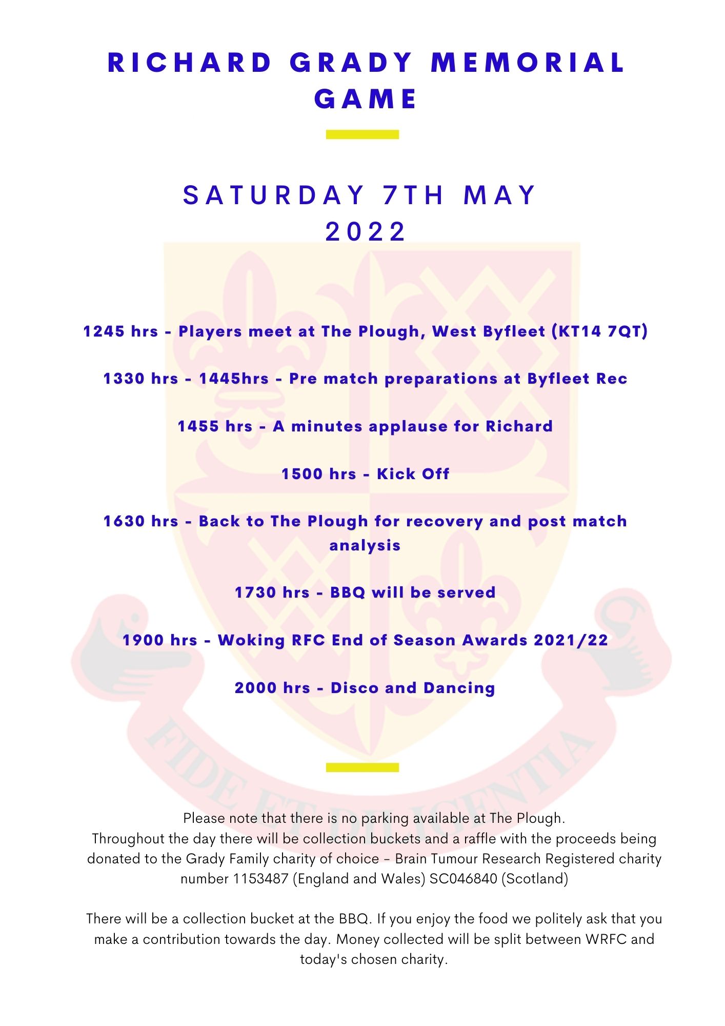 Richard Grady Memorial Game